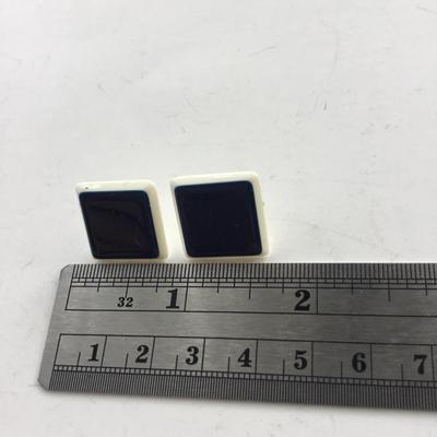 Vintage square unique earrings