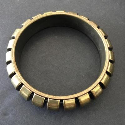 Vintage, brass, polish brass, Bengal bracelet