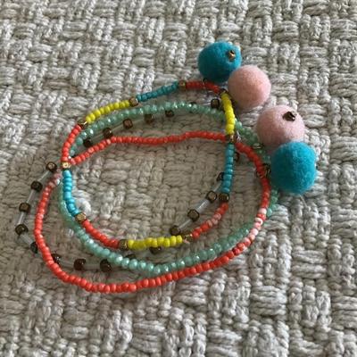 Cute Cupcakes & Cartwheels bracelets set