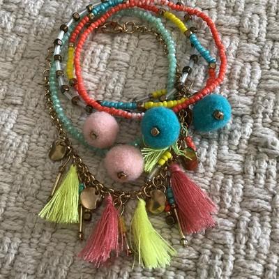 Cute Cupcakes & Cartwheels bracelets set