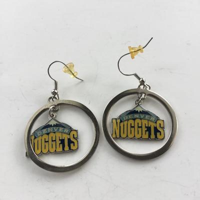 Denver nuggets marked fashion earrings