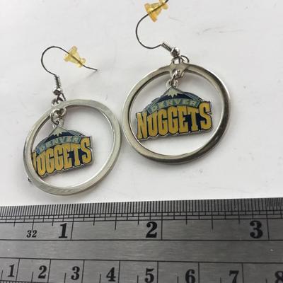 Denver nuggets marked fashion earrings