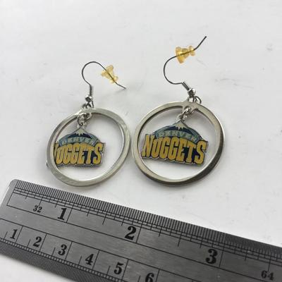 Denver nuggets marked fashion earrings