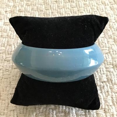 Vintage grey blue bangle bracelet