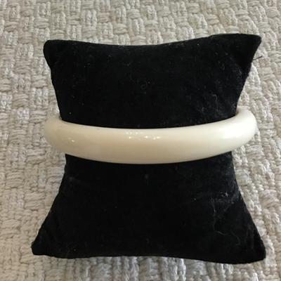 Cream colored bangle bracelet