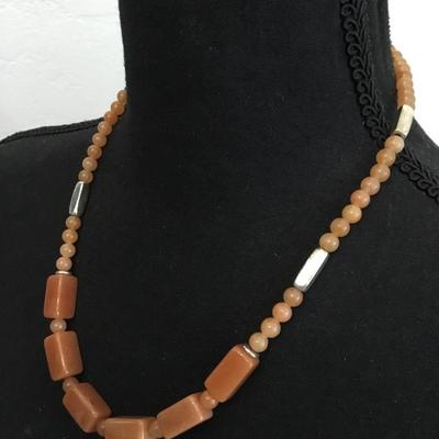 Beautiful really nice gemstone healing stone necklace