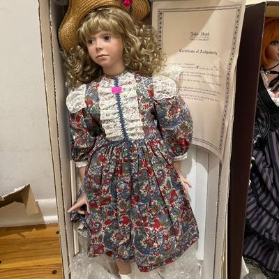 Sale Photo Thumbnail #134: Two Porcelain Dolls