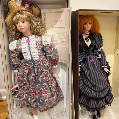 Sale Photo Thumbnail #132: Two Porcelain Dolls