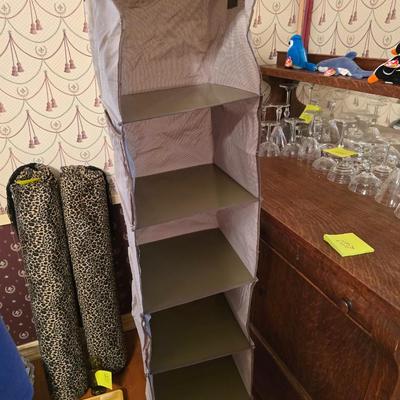 Hanging shelves for closet