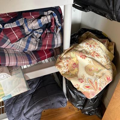 Sale Photo Thumbnail #151: Variety of Linens, Comforter sets, Table cloths and more.
