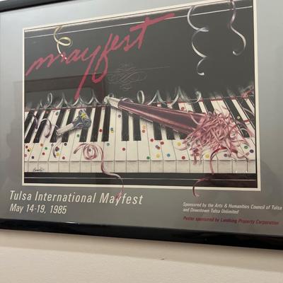 Sale Photo Thumbnail #178: Vintage Mayfest and October Fest posters.
Two framed and three posters.