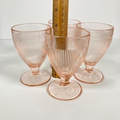 LOT 60: Collection of Pink Glass - Plates, Bowls, Lidded Candy Dish and Goblets
