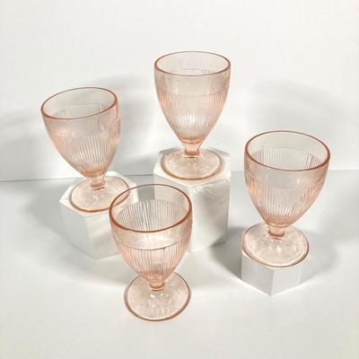 LOT 60: Collection of Pink Glass - Plates, Bowls, Lidded Candy Dish and Goblets
