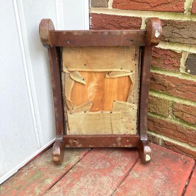 LOT 66: Vintage Wooden Stools and Step Ladder - Putnam Rolling Ladder Co. Inc. Included
