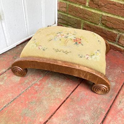 LOT 66: Vintage Wooden Stools and Step Ladder - Putnam Rolling Ladder Co. Inc. Included