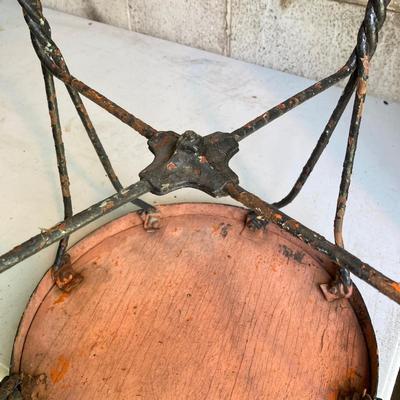 LOT 67: Vintage Ice Cream Parlor Table with Four Chairs