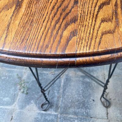 LOT 67: Vintage Ice Cream Parlor Table with Four Chairs