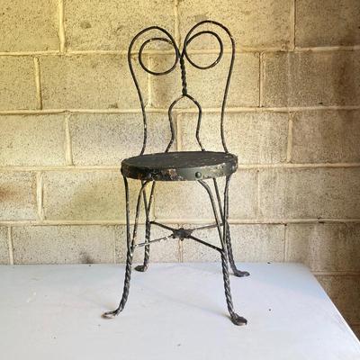 LOT 67: Vintage Ice Cream Parlor Table with Four Chairs