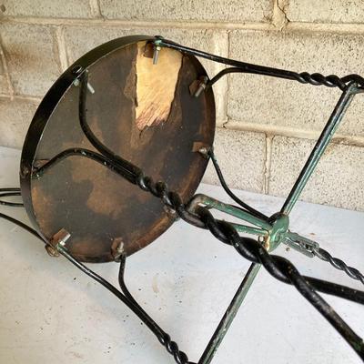 LOT 67: Vintage Ice Cream Parlor Table with Four Chairs