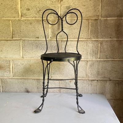 LOT 67: Vintage Ice Cream Parlor Table with Four Chairs