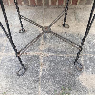 LOT 67: Vintage Ice Cream Parlor Table with Four Chairs