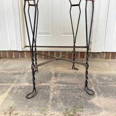 LOT 67: Vintage Ice Cream Parlor Table with Four Chairs