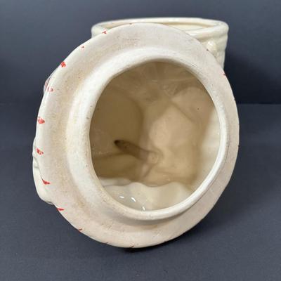 LOT 85: American Bisque Puppy in Basket Cookie Jar