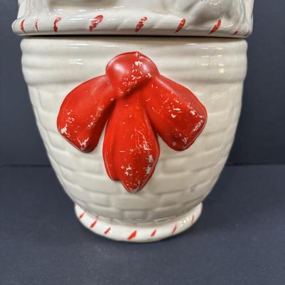 LOT 85: American Bisque Puppy in Basket Cookie Jar