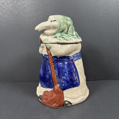 LOT 91: RJ Drinkwater Norwegian Kitchen Witch Cookie Jar