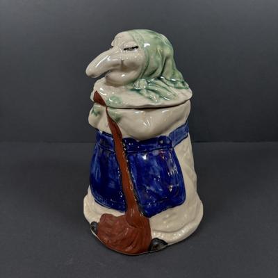 LOT 91: RJ Drinkwater Norwegian Kitchen Witch Cookie Jar
