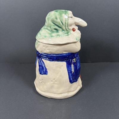 LOT 91: RJ Drinkwater Norwegian Kitchen Witch Cookie Jar