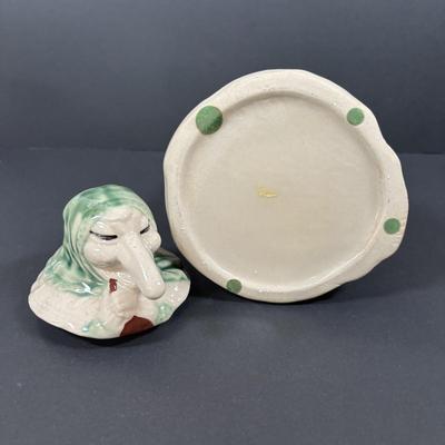 LOT 91: RJ Drinkwater Norwegian Kitchen Witch Cookie Jar