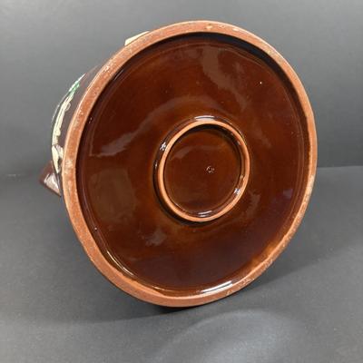 LOT 93: Vintage Brown Glaze Cookie Jar