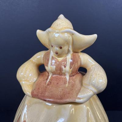 LOT 94: Red Wing Pottery Dutch Girl Cookie Jar