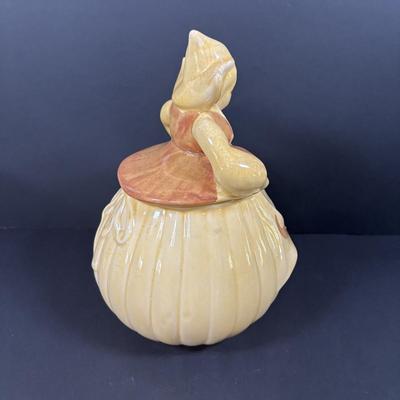 LOT 94: Red Wing Pottery Dutch Girl Cookie Jar