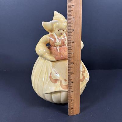 LOT 94: Red Wing Pottery Dutch Girl Cookie Jar