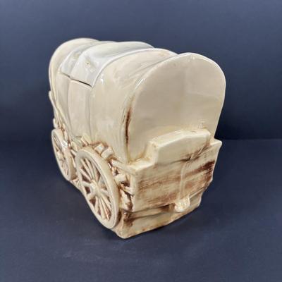 LOT 95: McCoy Covered Wagon Cookie Jar
