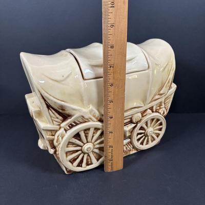 LOT 95: McCoy Covered Wagon Cookie Jar
