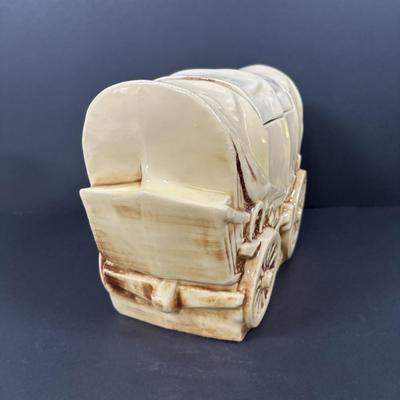 LOT 95: McCoy Covered Wagon Cookie Jar