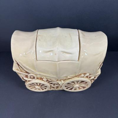 LOT 95: McCoy Covered Wagon Cookie Jar