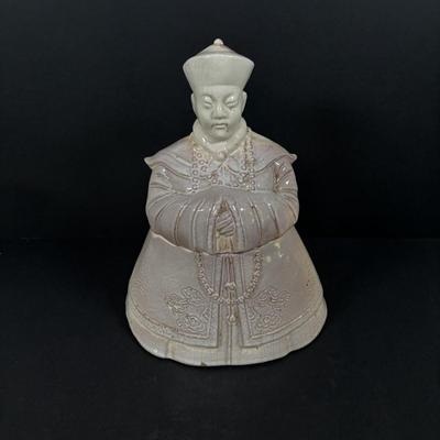 LOT: 96: Vintage Chinese Emperor Cookie Jar