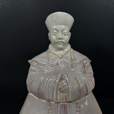 LOT: 96: Vintage Chinese Emperor Cookie Jar