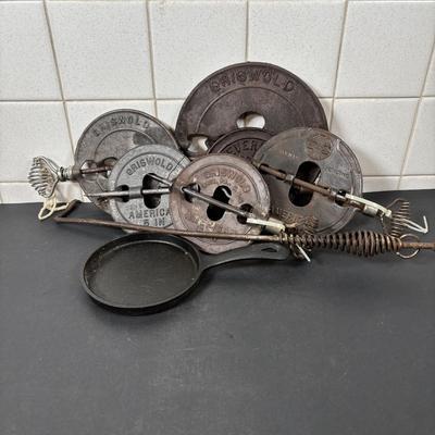 LOT 109: Vintage Stove Pipe Dampers & More