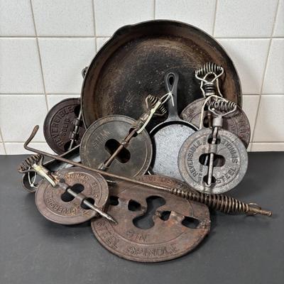 LOT 109: Vintage Stove Pipe Dampers & More