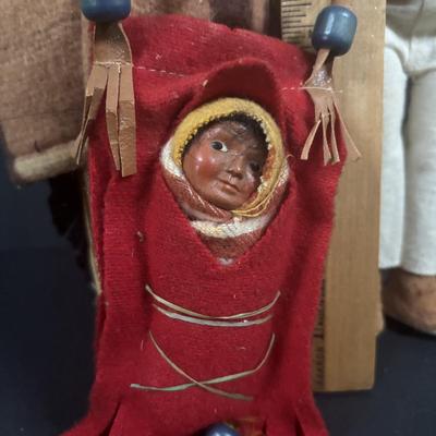 LOT 131: Vintage Native American Indian Skookum Dolls & More