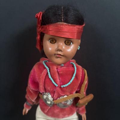 LOT 131: Vintage Native American Indian Skookum Dolls & More