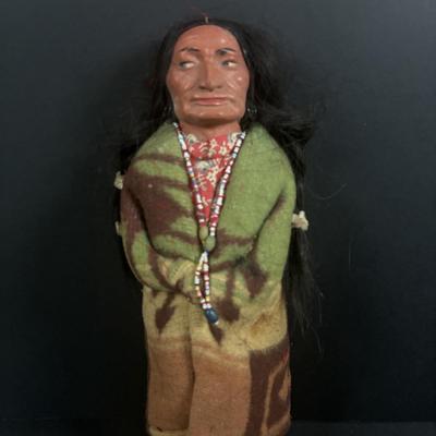 LOT 131: Vintage Native American Indian Skookum Dolls & More