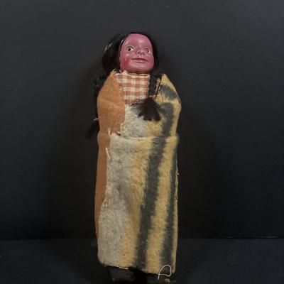 LOT 132: Vintage Native American Indian Skookum Dolls & More