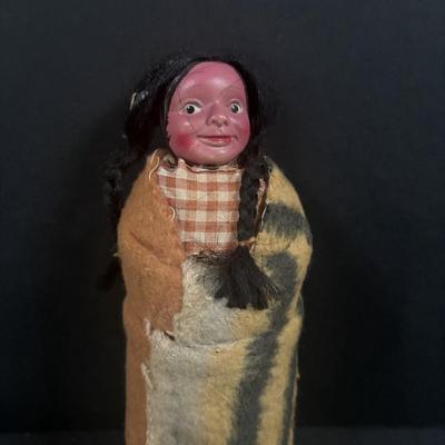 LOT 132: Vintage Native American Indian Skookum Dolls & More