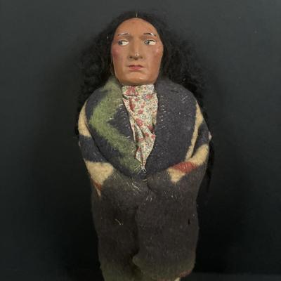 LOT 132: Vintage Native American Indian Skookum Dolls & More